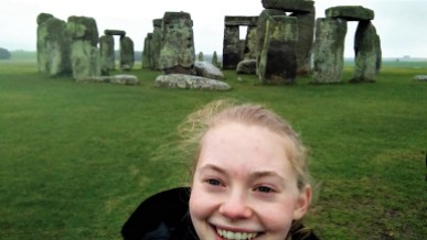 This is my favorite selfie from my rainy day at Stonehenge!