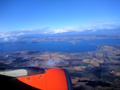 Here is the magnificent Scotland from the window of my plane.