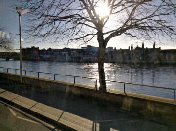 Here is a picture of Inverness from inside the Taxi we took from Urquhart Castle.